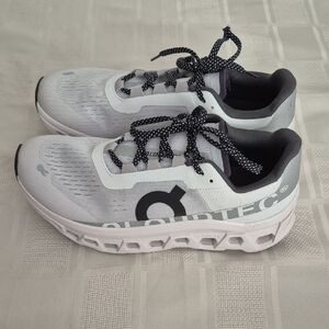 On Running Women's White and Black Athletic Shoes